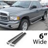 imageAPS Silver Running Board Running Boards Nerf Bars Side Steps Compatible with Dodge Ram 1500 20022008 Quad Cab ampamp 2500 3500 0309 Exclude Daytona Rumble Bee and SRT10 ModelsAluminum Silver