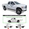 imageAPS Silver Running Board Running Boards Nerf Bars Side Steps Compatible with Dodge Ram 1500 20022008 Quad Cab ampamp 2500 3500 0309 Exclude Daytona Rumble Bee and SRT10 ModelsAluminum Silver