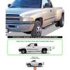 imageAPS Silver Running Board Style Running Boards Nerf Bars Side Steps Compatible with Dodge Ram 1500 19942001 Club Cab ampamp Ram 2500 3500 19942002 Exclude 02 Body Style Sold in 01Stainless Steel Polished