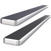 imageAPS Running Boards Nerf Bars Side Steps Step Bars Compatible with Toyota Tundra 20002006 Access Cab Silver Running Board StyleStainless Steel Polished