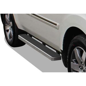 imageAPS Black Powder Coated Running Board Style Running Boards Nerf Bars Side Steps Compatible with Honda Pilot 20092015 ampamp Acura MDX 20092013Stainless Steel Polished