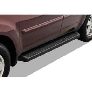 imageAPS Running Boards Nerf Bars Side Steps Step Bars Compatible with Honda Pilot 20092015 ampamp Acura MDX 20092013 Silver Running Board StyleAluminum Black