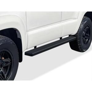 imageAPS Running Boards Nerf Bars Side Steps Step Bars Compatible with Toyota 4Runner 20032009 Base Model Only Silver Running Board StyleAluminum Black