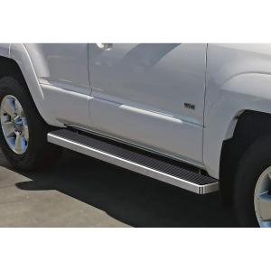imageAPS Running Boards Nerf Bars Side Steps Step Bars Compatible with Toyota 4Runner 20032009 Base Model Only Silver Running Board StyleStainless Steel Polished