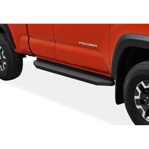 imageAPS Running Boards Style Compatible with Toyota Tacoma 20052023 Extended Access Cab Nerf Bars Side Steps Side BarsAluminum Black