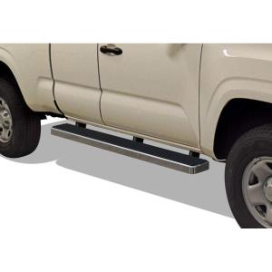 imageAPS Running Boards Style Compatible with Toyota Tacoma 20052023 Extended Access Cab Nerf Bars Side Steps Side BarsAluminum Silver