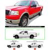 imageAPS Black Running Boards Style Compatible with Ford F150 20042008 SuperCrew Cab Nerf Bars Side Steps Side BarsBlack