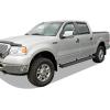 imageAPS Black Running Boards Style Compatible with Ford F150 20042008 SuperCrew Cab Nerf Bars Side Steps Side BarsBlack