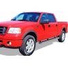 imageAPS Black Running Boards Style Compatible with Ford F150 20042008 SuperCrew Cab Nerf Bars Side Steps Side BarsSilver
