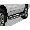 imageAPS Running Boards 5 inches Matte Black Compatible with Honda Pilot 20032008 ampamp Acura MDX 0206 Side Steps Side BarsAluminum Silver