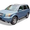 imageAPS Running Boards 5 inches Matte Black Compatible with Honda Pilot 20032008 ampamp Acura MDX 0206 Side Steps Side BarsAluminum Silver