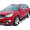 imageAPS Running Boards Nerf Bars Side Steps Step Bars Compatible with Chevy Traverse 20072017 ampamp Buick Enclave 20072009 Exclude Denali Silver Running Board StyleAluminum Black