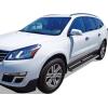 imageAPS Running Boards Nerf Bars Side Steps Step Bars Compatible with Chevy Traverse 20072017 ampamp Buick Enclave 20072009 Exclude Denali Silver Running Board StyleStainless Steel Polished