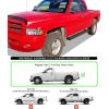imageAPS Running Boards Nerf Bars Side Steps Step Bars Compatible with Dodge Ram 1500 19942001 Club Cab ampamp Ram 2500 3500 19942002 Exclude 02 Body Style Sold in 01 Black Running Board StyleStainless Steel Black