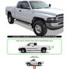 imageAPS Running Boards Nerf Bars Side Steps Step Bars Compatible with Dodge Ram 1500 19942001 Club Cab ampamp Ram 2500 3500 19942002 Exclude 02 Body Style Sold in 01 Black Running Board StyleAluminum Silver