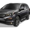 imageAPS Running Boards Nerf Bars Side Steps Step Bars Compatible with Honda Pilot 20162022 Silver Running Board StyleStainless Steel Black