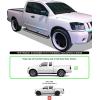 imageAPS Running Boards Nerf Bars Side Steps Step Bars Compatible with Nissan Frontier 20052025 King Cab ampamp Suzuki Equator 20052012 Extra Cab Silver Running Board StyleStainless Steel Polished