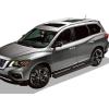 imageAPS Running Boards Nerf Bars Side Steps Step Bars Compatible with Nissan Pathfinder 20132021 Exclude Platinum ampamp Infiniti QX60 20132016 Silver Running Board StyleAluminum Black
