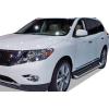 imageAPS Running Boards Nerf Bars Side Steps Step Bars Compatible with Nissan Pathfinder 20132021 Exclude Platinum ampamp Infiniti QX60 20132016 Silver Running Board StyleAluminum Silver