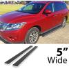 imageAPS Running Boards Nerf Bars Side Steps Step Bars Compatible with Nissan Pathfinder 20132021 Exclude Platinum ampamp Infiniti QX60 20132016 Silver Running Board StyleAluminum Silver