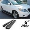 imageAPS Running Boards Nerf Bars Side Steps Step Bars Compatible with Nissan Pathfinder 20132021 Exclude Platinum ampamp Infiniti QX60 20132016 Silver Running Board StyleAluminum Black