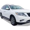 imageAPS Running Boards Nerf Bars Side Steps Step Bars Compatible with Nissan Pathfinder 20132021 Exclude Platinum ampamp Infiniti QX60 20132016 Silver Running Board StyleAluminum Silver