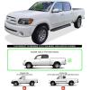 imageAPS Running Boards Side Bars Side Steps Step Bars Compatible with Toyota Tundra 20042006 Double Cab Black Powder Coated Running Board StyleAluminum Black