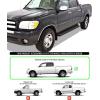 imageAPS Running Boards Side Bars Side Steps Step Bars Compatible with Toyota Tundra 20042006 Double Cab Black Powder Coated Running Board StyleAluminum Black