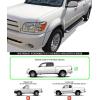 imageAPS Running Boards Side Bars Side Steps Step Bars Compatible with Toyota Tundra 20042006 Double Cab Black Powder Coated Running Board StyleAluminum Silver