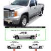 imageAPS Running Boards Style Compatible with Chevy Silverado GMC Sierra 1500 2500 19992006 Extended Cab ampamp 2500 HD 3500 ampamp 07 Classic 0106 Nerf Bars Side Steps Side BarsAluminum Silver