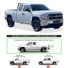 imageAPS Running Boards Style Compatible with Chevy Silverado GMC Sierra 1500 2500 19992006 Extended Cab ampamp 2500 HD 3500 ampamp 07 Classic 0106 Nerf Bars Side Steps Side BarsAluminum Silver