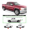 imageAPS Running Boards Style Compatible with Chevy Silverado GMC Sierra 1500 2500 19992006 Extended Cab ampamp 2500 HD 3500 ampamp 07 Classic 0106 Nerf Bars Side Steps Side BarsBlack