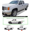 imageAPS Running Boards Style Compatible with Chevy Silverado GMC Sierra 1500 2500 19992006 Extended Cab ampamp 2500 HD 3500 ampamp 07 Classic 0106 Nerf Bars Side Steps Side BarsAluminum Silver