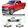 imageAPS Running Boards Style Compatible with Chevy Silverado GMC Sierra 1500 2500 19992006 Extended Cab ampamp 2500 HD 3500 ampamp 07 Classic 0106 Nerf Bars Side Steps Side BarsStainless Steel Black
