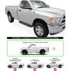 imageAPS Running Boards Style Compatible with Dodge Ram 1500 20092018 Regular Cab ampamp Ram 2500 3500 20102024 Nerf Bars Side Steps Side BarsAluminum Black