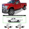 imageAPS Running Boards Style Compatible with Ford F250 F350 Super Duty 19992016 Regular Cab Nerf Bars Side Steps Side BarsAluminum Black