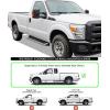 imageAPS Running Boards Style Compatible with Ford F250 F350 Super Duty 19992016 Regular Cab Nerf Bars Side Steps Side BarsAluminum Silver