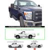 imageAPS Running Boards Style Compatible with Ford F250 F350 Super Duty 19992016 Regular Cab Nerf Bars Side Steps Side BarsBlack