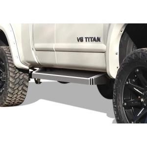 imageAPS Running Boards Nerf Bars Side Steps Step Bars Compatible with Nissan Frontier 20052025 King Cab ampamp Suzuki Equator 20052012 Extra Cab Silver Running Board StyleAluminum Silver