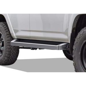 imageAPS Running Boards Nerf Bars Side Steps Step Bars Compatible with Toyota 4Runner 20102016 Trail ampamp 1724 TRD OffRoad ampamp 20142024 SR5 Silver Running Board StyleAluminum Silver