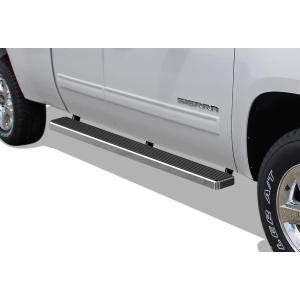 imageAPS Running Boards Style Compatible with Chevy Silverado GMC Sierra 1500 2500 19992006 Extended Cab ampamp 2500 HD 3500 ampamp 07 Classic 0106 Nerf Bars Side Steps Side BarsSilver