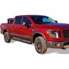 imageAPS Running Boards Nerf Bars Side Steps Step Bars Compatible with Nissan Titan 20042015 ampamp 20172025 Crew Cab ampamp Titan XD 1625 Black Powder Coated Running Board StyleAluminum Black