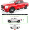 imageAPS Running Boards Nerf Bars Side Steps Step Bars Compatible with Nissan Titan 20042015 ampamp 20172025 Crew Cab ampamp Titan XD 1625 Black Powder Coated Running Board StyleAluminum Black