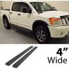 imageAPS Running Boards Nerf Bars Side Steps Step Bars Compatible with Nissan Titan 20042015 ampamp 20172025 Crew Cab ampamp Titan XD 1625 Black Powder Coated Running Board StyleAluminum Black
