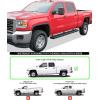 imageAPS Black Running Boards Style Compatible with Chevy Silverado GMC Sierra 1500 2500 3500 20012006 Crew Cab ampamp Classic 07 Side Steps Side Bars 6in WideBlack