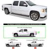 imageAPS Black Running Boards Style Compatible with Chevy Silverado GMC Sierra 1500 2500 3500 20012006 Crew Cab ampamp Classic 07 Side Steps Side Bars 6in WideStainless Steel Black