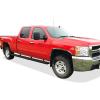 imageAPS Black Running Boards Style Compatible with Chevy Silverado GMC Sierra 1500 2500 3500 20012006 Crew Cab ampamp Classic 07 Side Steps Side Bars 6in WideAluminum Black