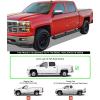 imageAPS Black Running Boards Style Compatible with Chevy Silverado GMC Sierra 1500 2500 3500 20012006 Crew Cab ampamp Classic 07 Side Steps Side Bars 6in WideBlack