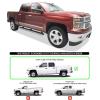 imageAPS Black Running Boards Style Compatible with Chevy Silverado GMC Sierra 1500 2500 3500 20012006 Crew Cab ampamp Classic 07 Side Steps Side Bars 6in WideSilver