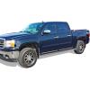imageAPS Black Running Boards Style Compatible with Chevy Silverado GMC Sierra 1500 2500 3500 20012006 Crew Cab ampamp Classic 07 Side Steps Side Bars 6in WideAluminum Silver